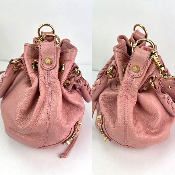Balenciaga agneau Giant 12 Gold Hardware Mini Pompon Rose Pink Bucket Bag - Picture 6 of 6